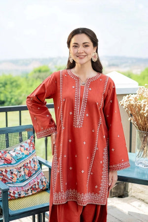 Rust Livia - 2pc - Chaudhary Arts