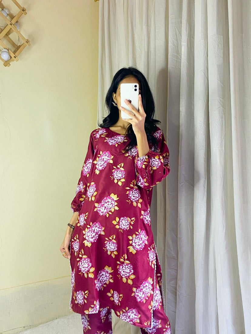 Gulaab printed 2pcs Ca_closet