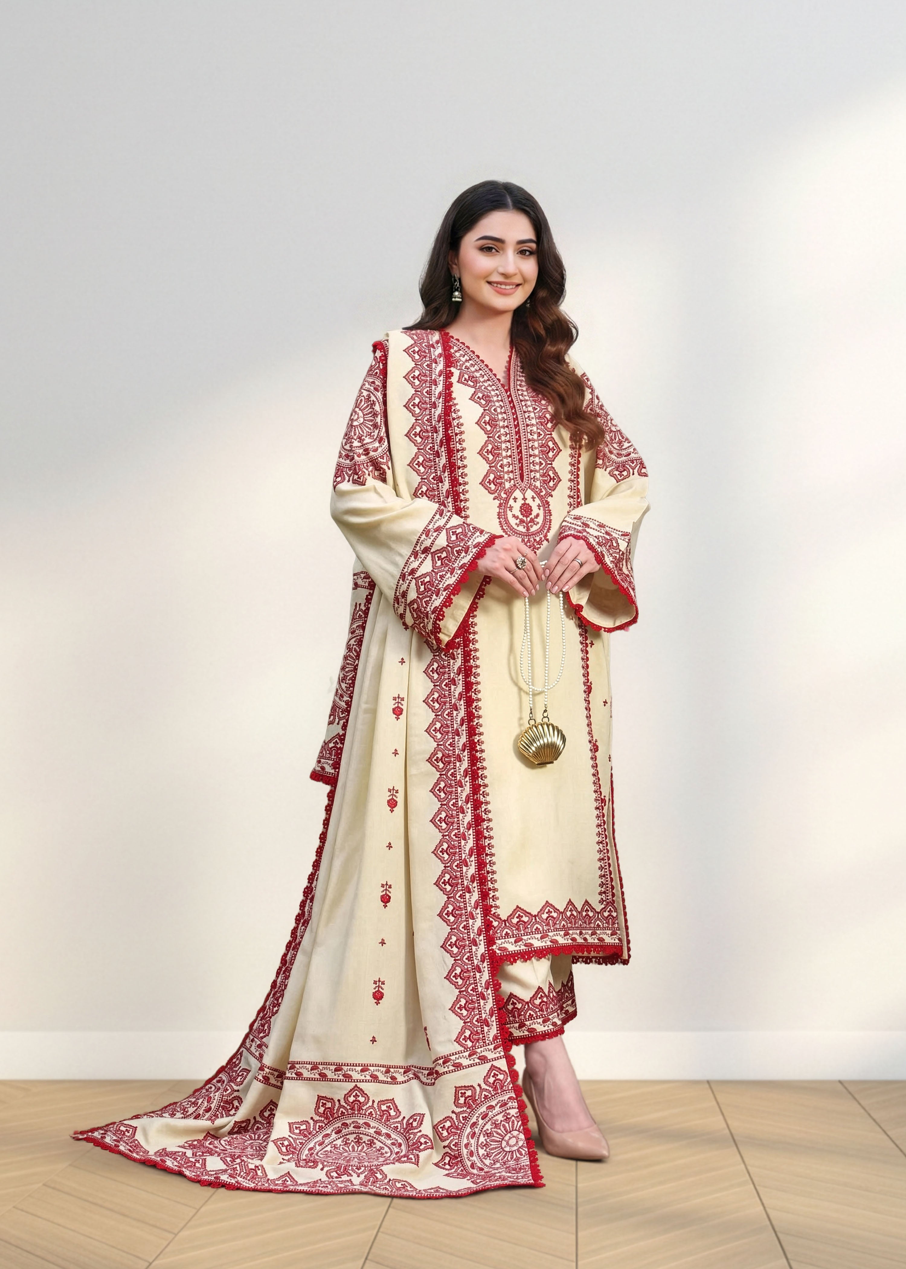 Sairah Embroidered 3pc