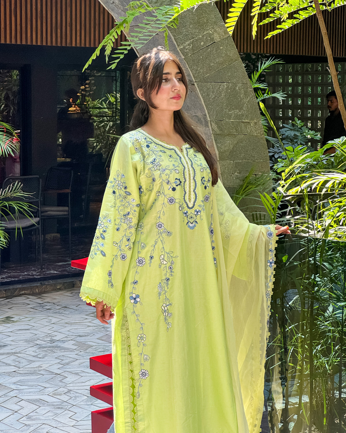 Neemal Embroidered-3pc