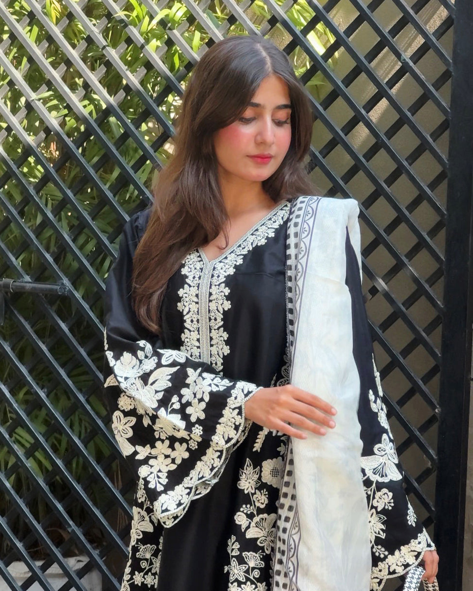 Mehar Bano Embroidered -3PC