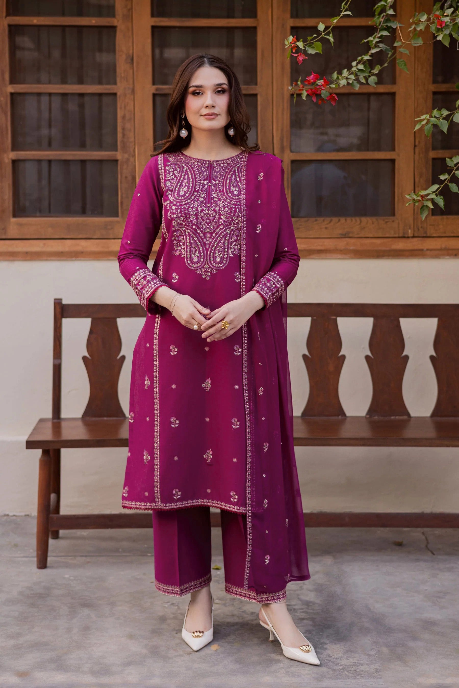 Laaj Embroidered - 3pc