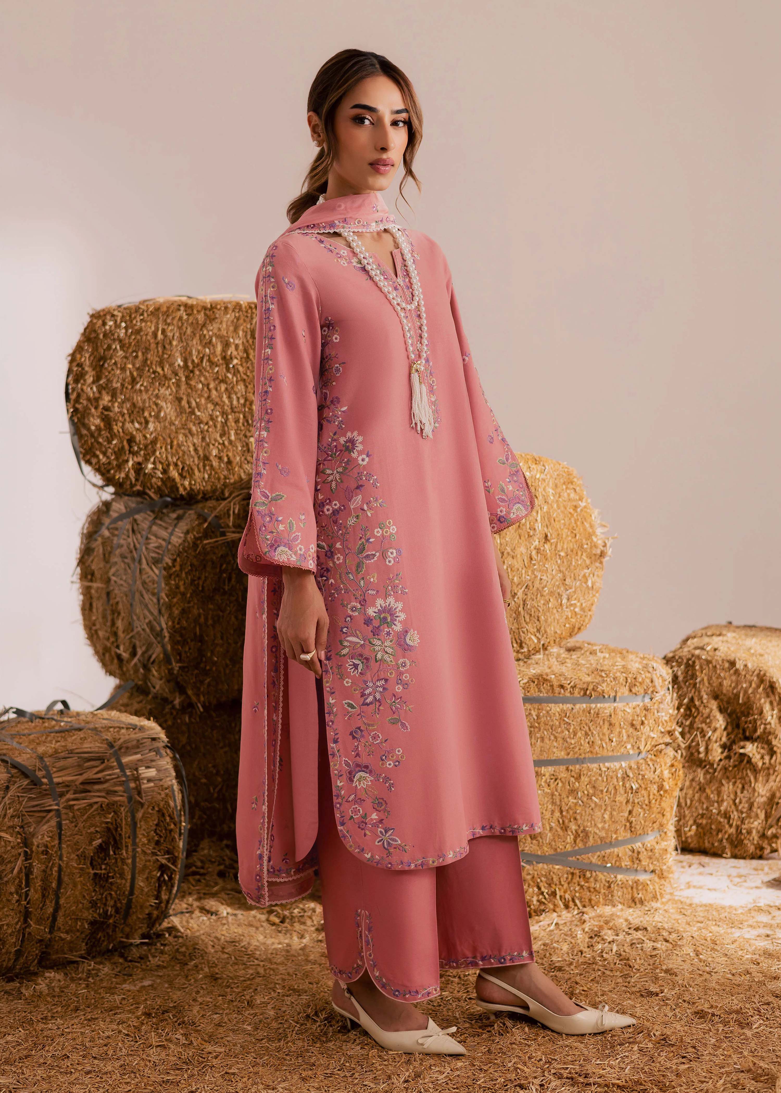 Rehab Embroidered - 3pc