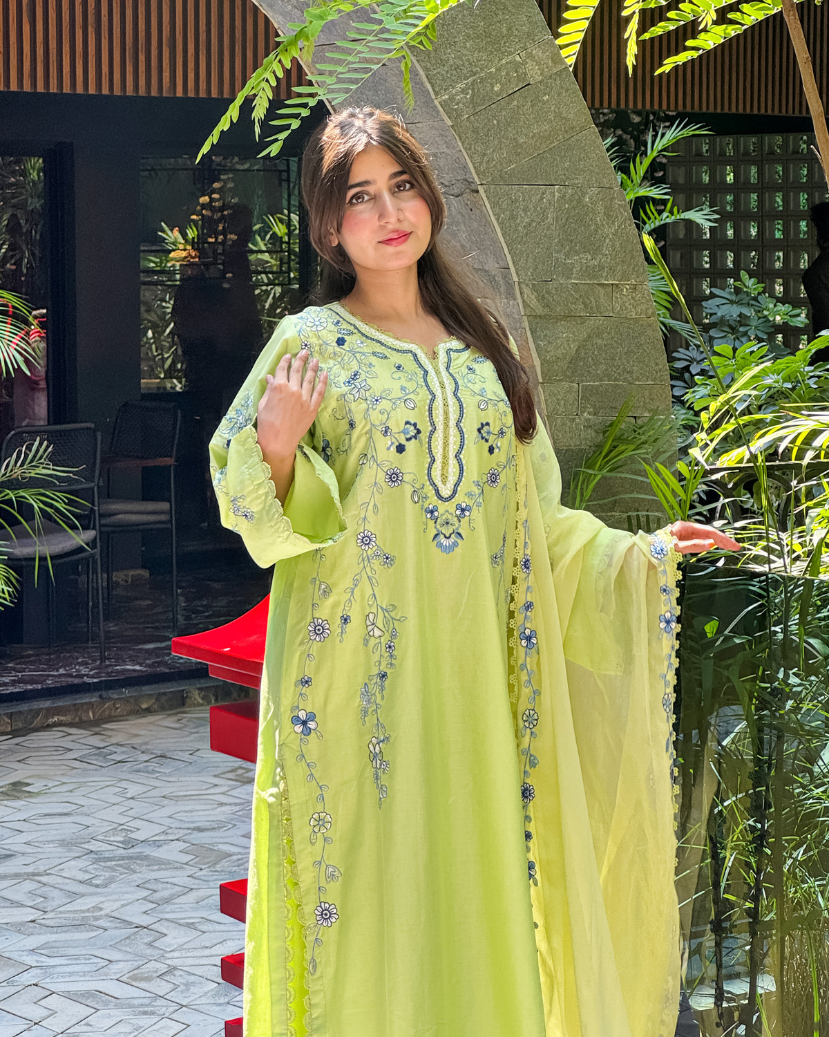 Neemal Embroidered-3pc