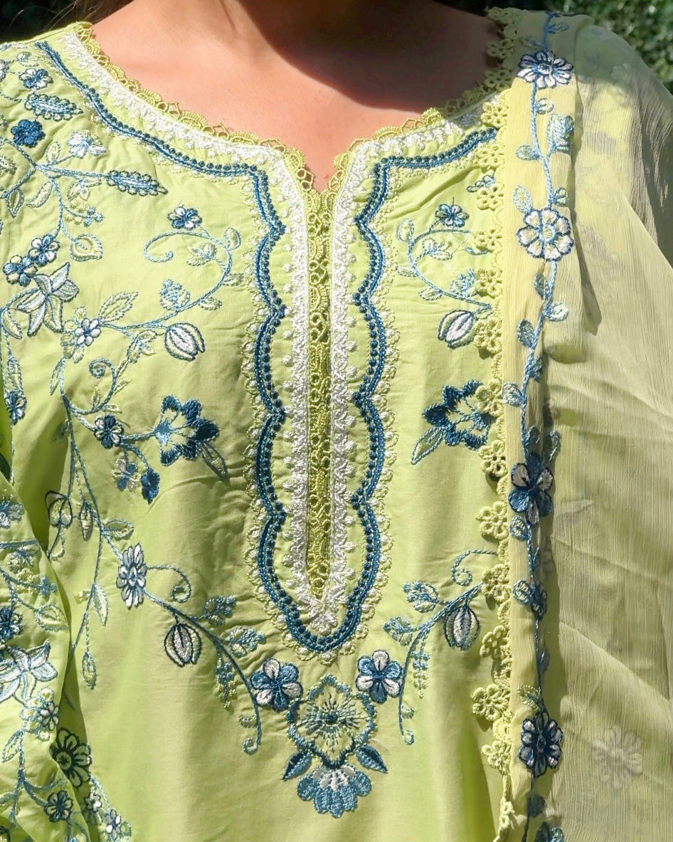 Neemal Embroidered-3pc