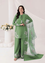 Embrose Embroidered - 3pc - Jade Green
