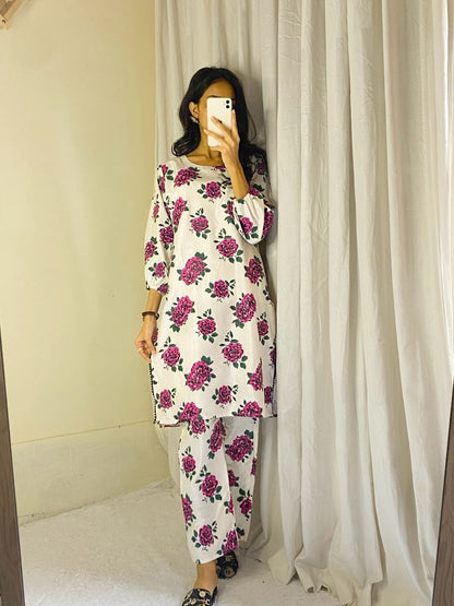 Gulaab printed 2pcs Ca_closet