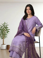 Afifa Embroidered - 3pc
