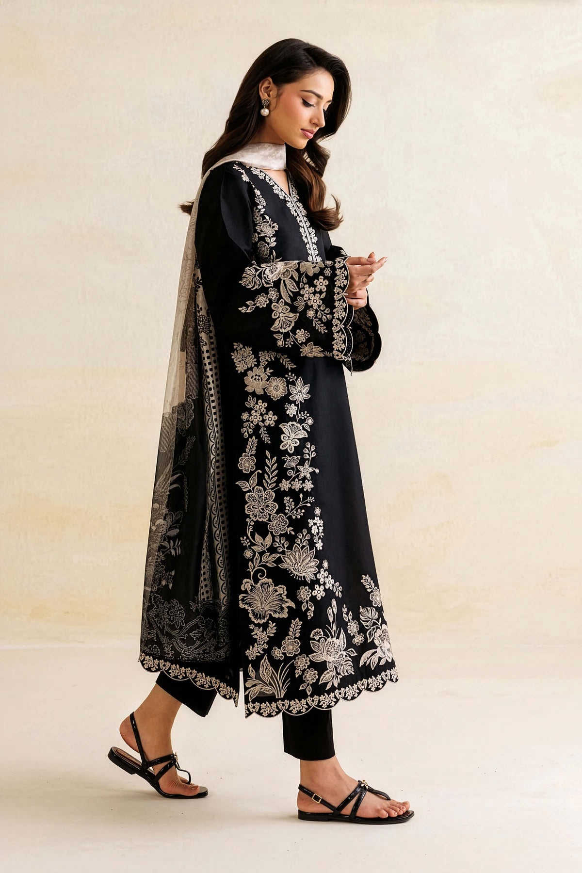 Mehar Bano Embroidered -3PC