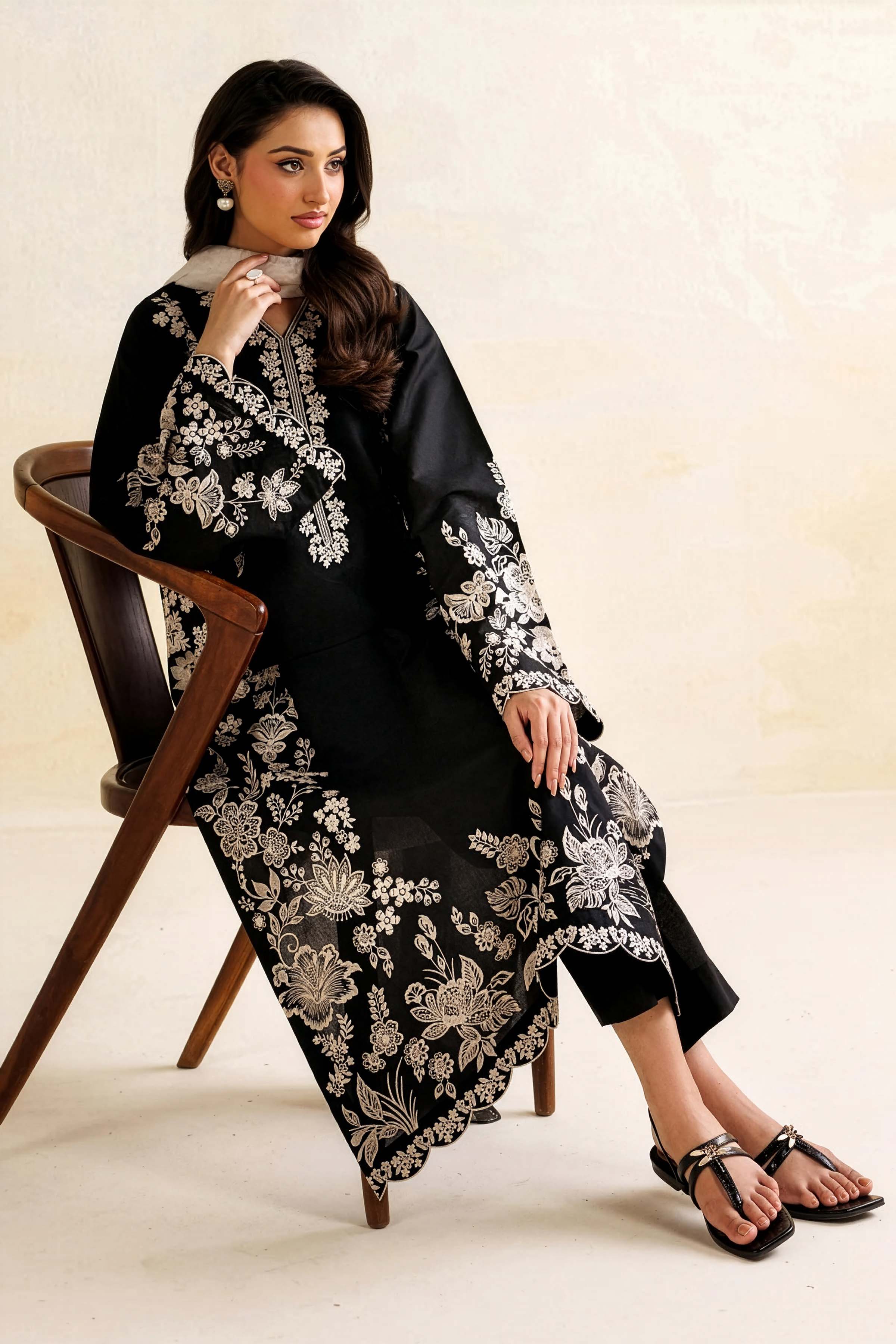 Mehar Bano Embroidered -3PC