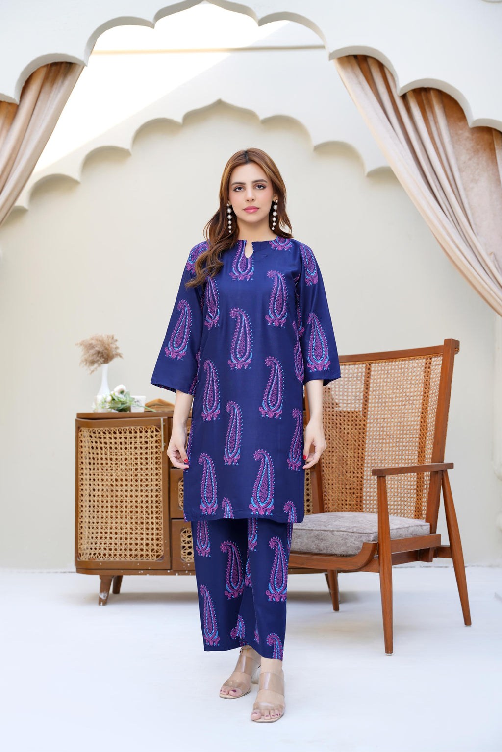 Soha navy blue 2pc