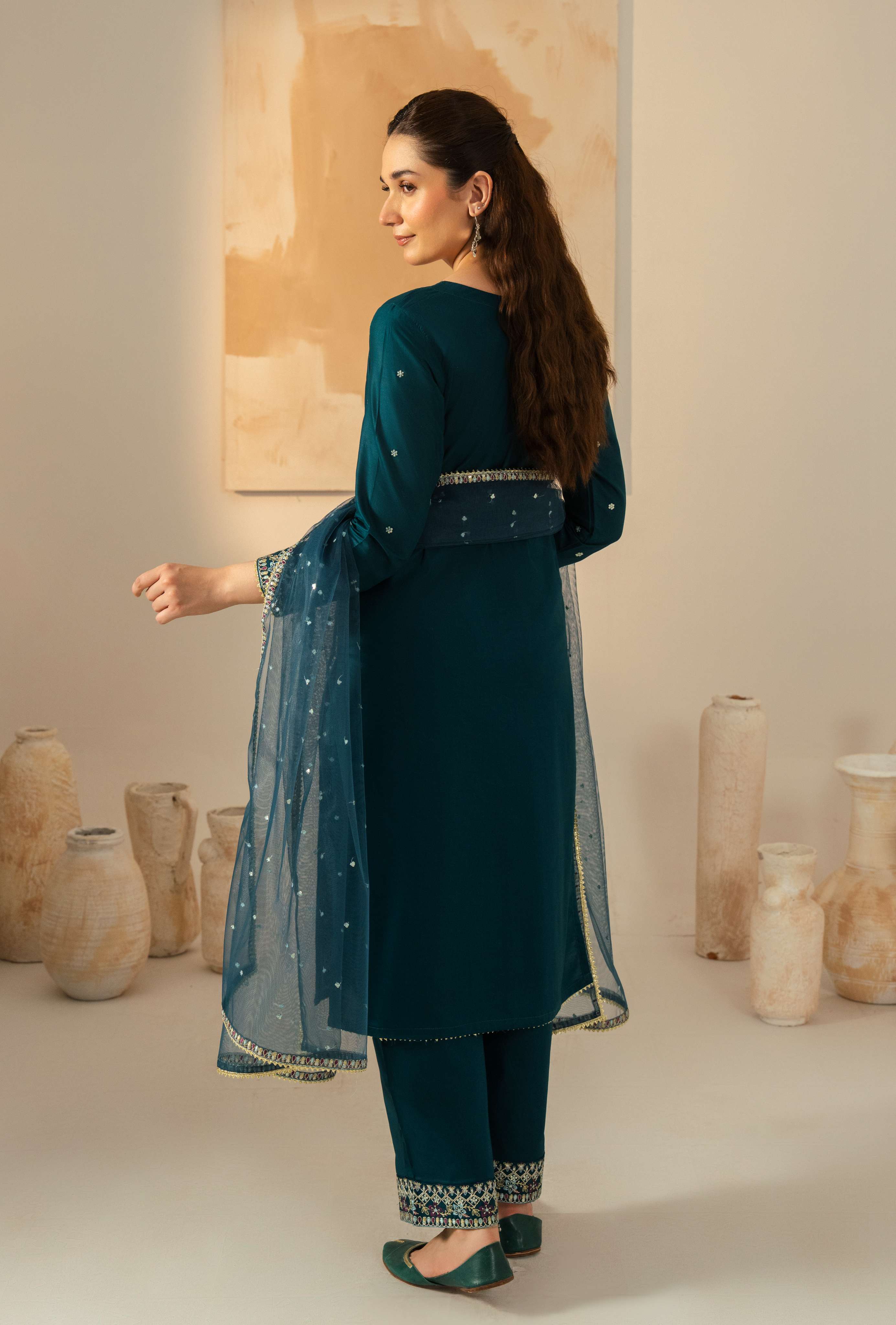 Hazel  Embroidered 3pc