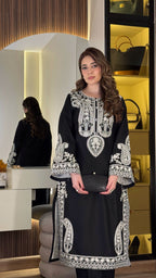 Aafreen Embroidered 3pc - Black
