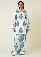 Minsa 2 pcs - Printed Lawn Farshi Shalwar