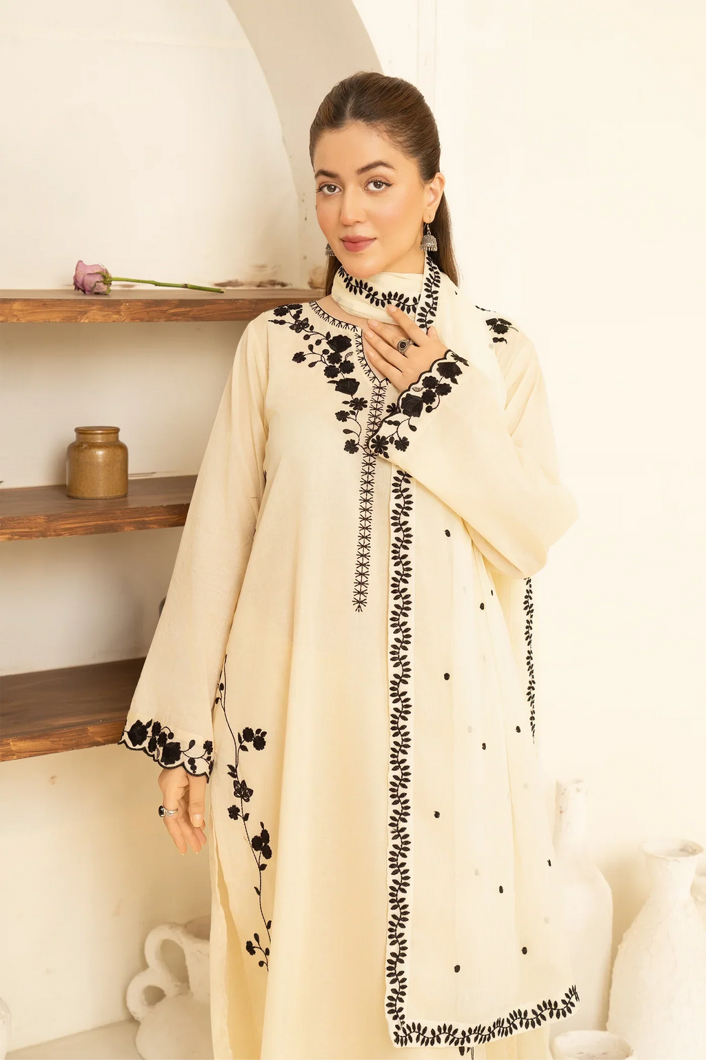 Noor jahan Embroidered 3pc