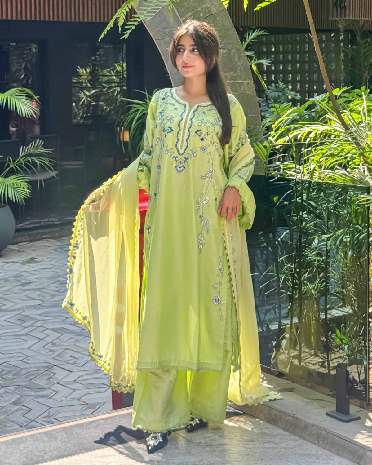 Neemal Embroidered-3pc