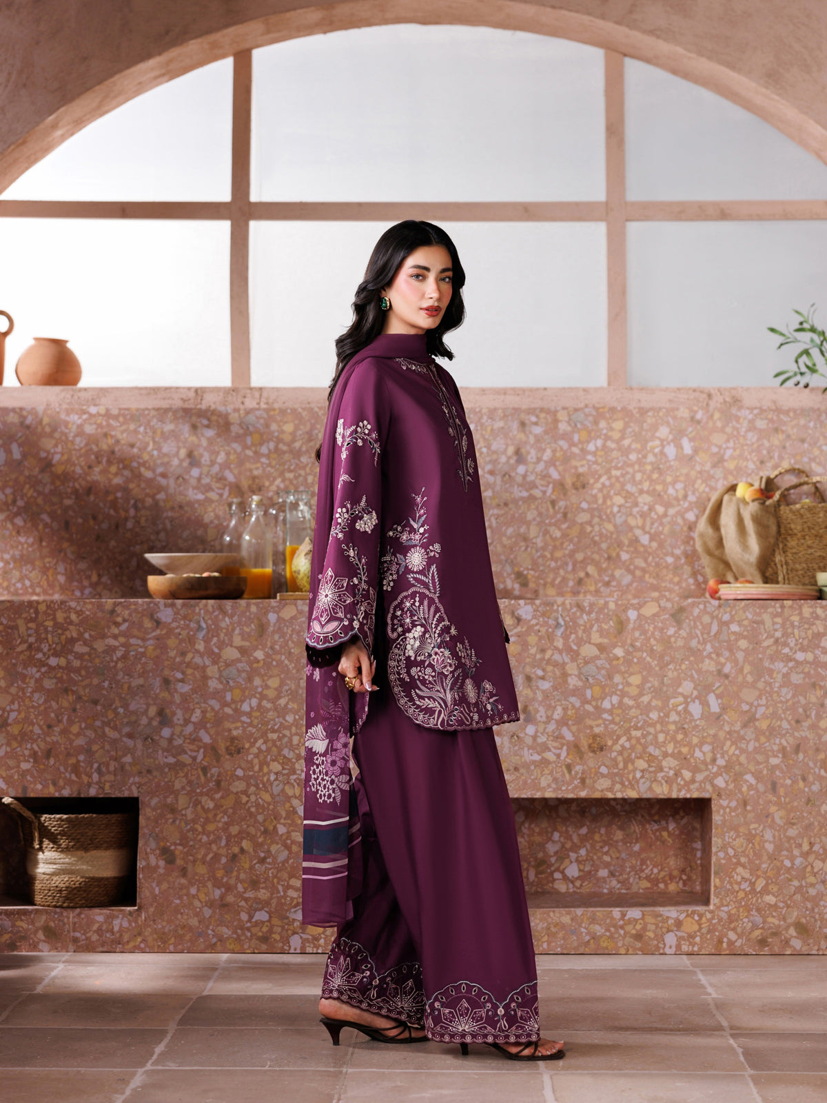 Zohra Embroidered -3pc