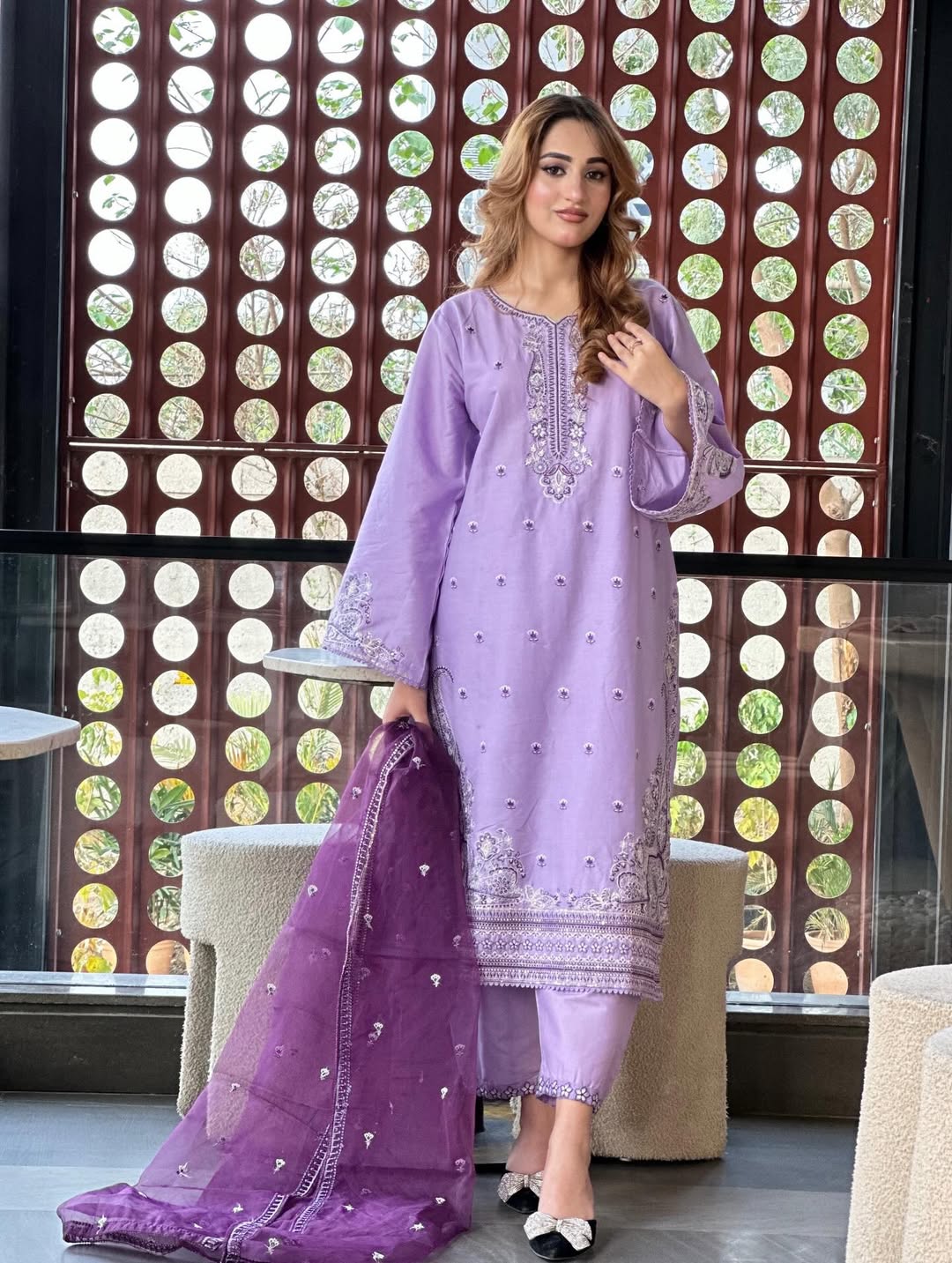 Afifa Embroidered - 3pc