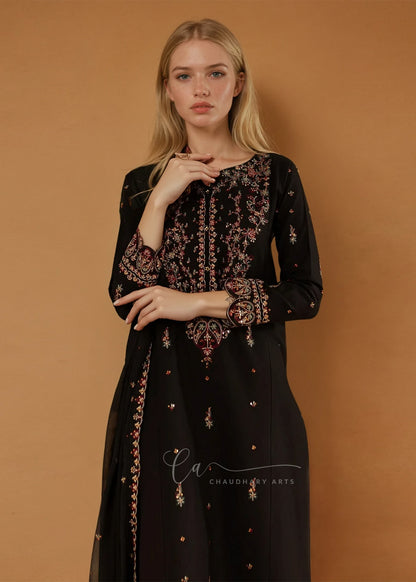 Parsa 3pcs - Cotton Lawn Embroidered