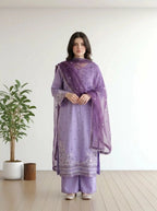 Afifa Embroidered - 3pc - Chaudhary Arts