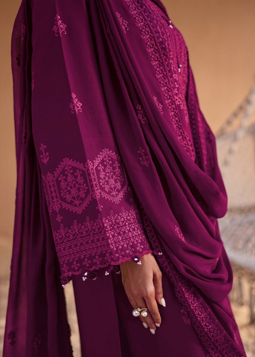 Ava Embroidered - 3pc - Chaudhary Arts