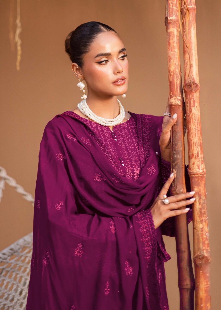Ava Embroidered - 3pc - Chaudhary Arts