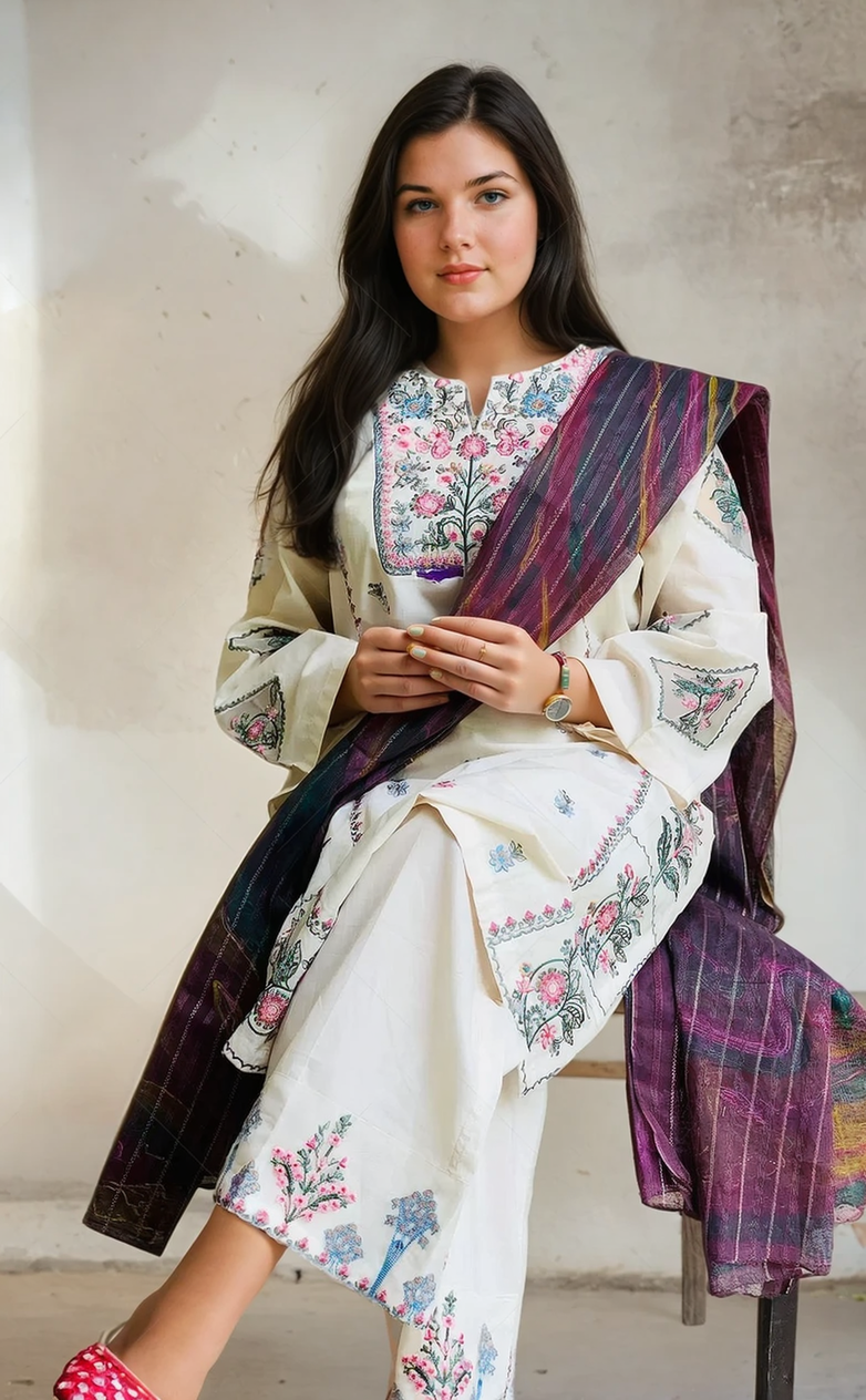 Naz Embroidered 2pcs