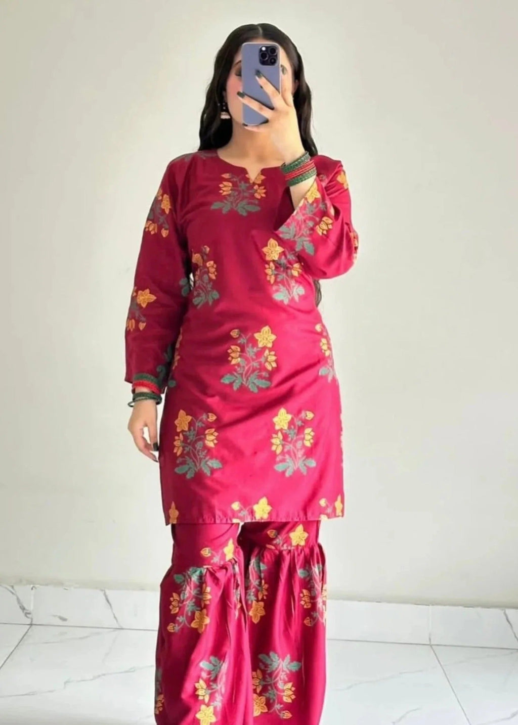 Arabic Lawn Sharara 2pcs