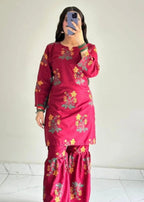 Arabic Lawn Sharara 2pcs