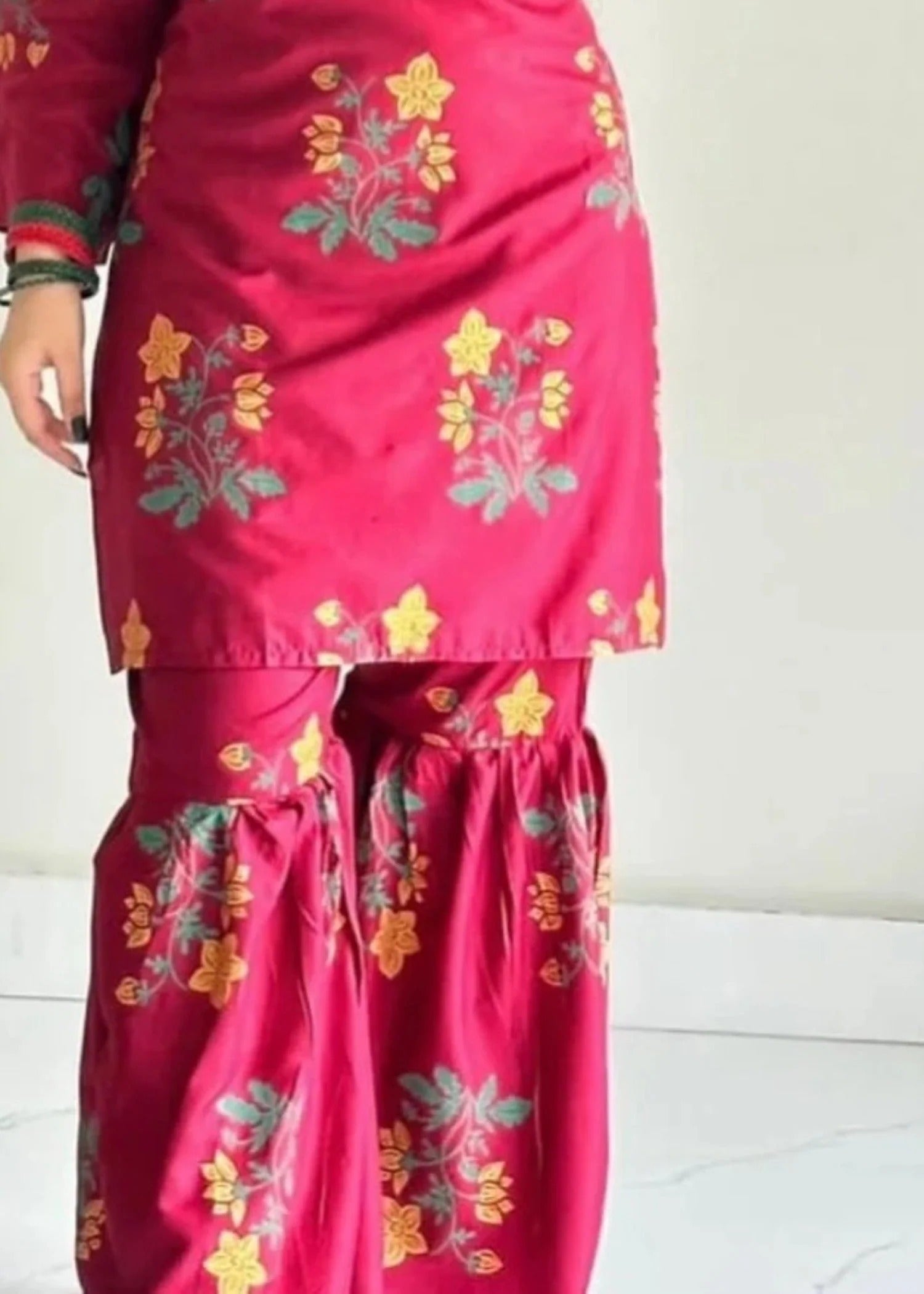 Arabic Lawn Sharara 2pcs