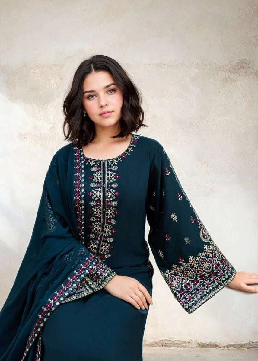 Aadab Embroidered 3pcs