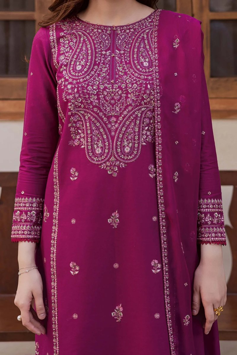 Laaj Embroidered - 3pc - Chaudhary Arts