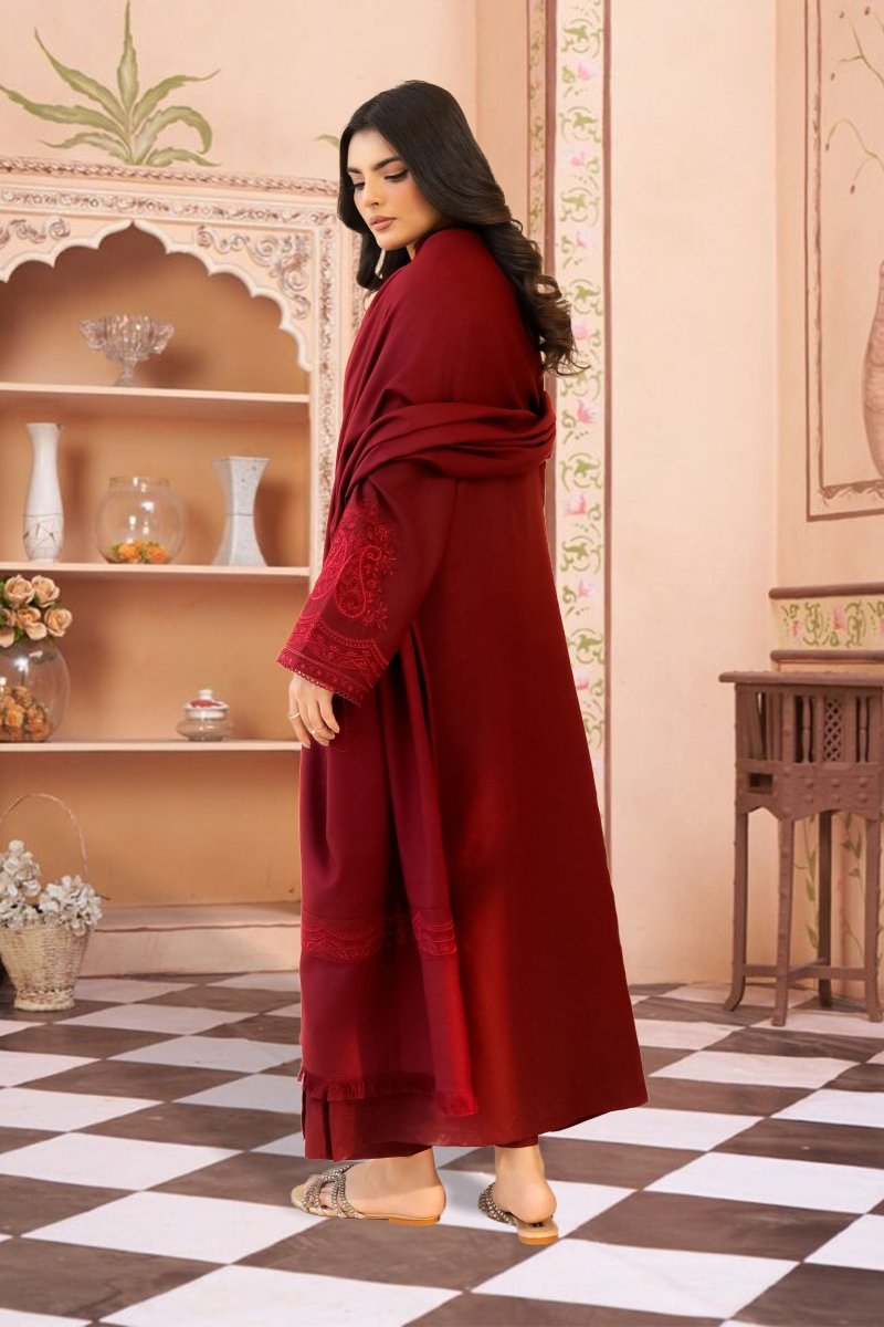 Mehroo Embroidered 3pcs - Chaudhary Arts