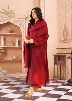 Mehroo Embroidered 3pcs - Chaudhary Arts