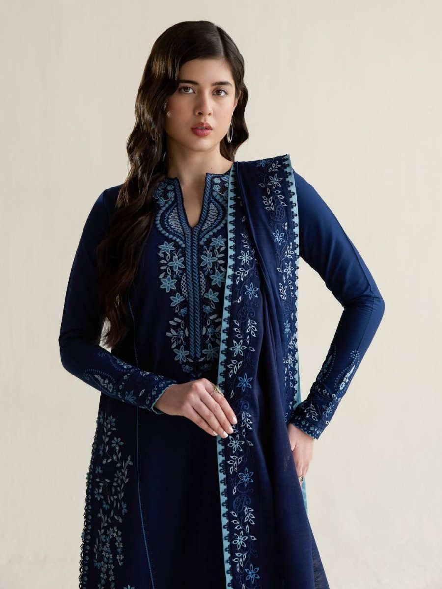 Pakeeza Embroidered - 3pc - Chaudhary Arts