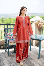 Rust Livia - 2pc - Chaudhary Arts