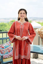 Rust Livia - 2pc - Chaudhary Arts