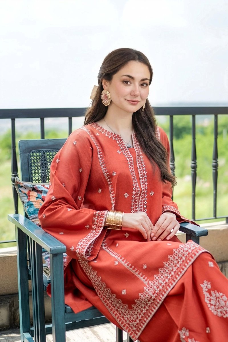 Rust Livia - 2pc - Chaudhary Arts